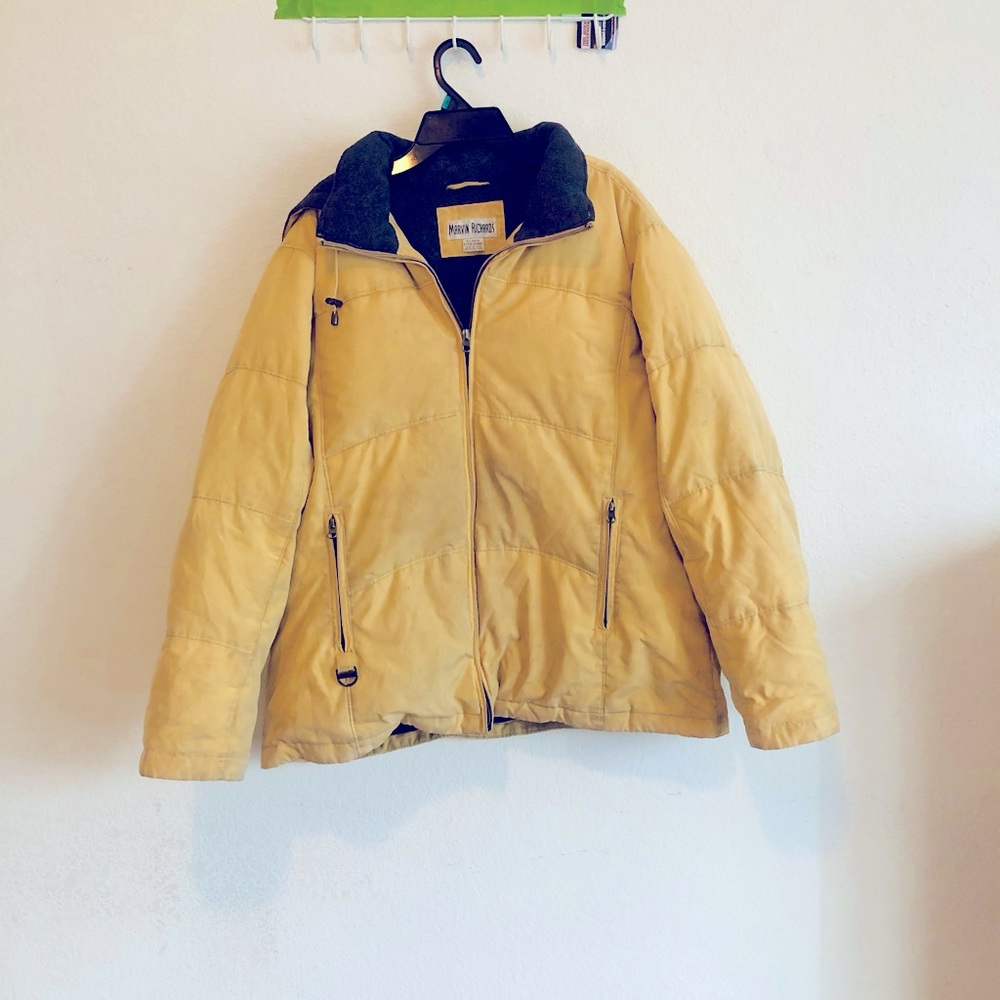 Marvin Richards Jackets & Coats | Marvin Richards Yellow Puffer Coat